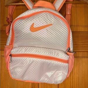 Nike Mini Backpack Peach Pink Mesh Small